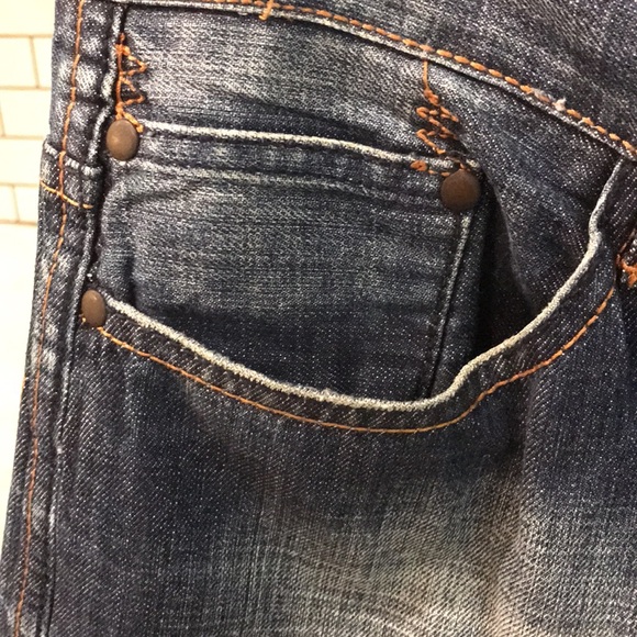 Ecko Unltd Denim Shorts Mens 32 Blue Jean Y2K Bermuda Baggy Streetwear Embroider - Picture 4 of 12